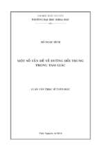 Một số vấn đề về đường đối trung trong tam giác