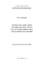 Phương pháp hiệu chỉnh tìm điểm bất động chung của nửa nhóm không giãn trong không gian hilbert