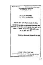 Chính sách và giải pháp phát triển thị trường hàng hoá xuất khẩu của việt nam thời kỳ 2001 2010 tầm nhìn đến 2020