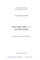 Tam thức bậc α β và ứng dụng