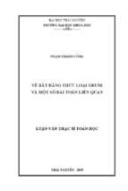 Về bất đẳng thức loại gruss và một số bài toán liên quan