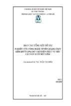 Nguyên cứu công nghệ tuyển quặng ôxit kẽm dưới 10 phần trăm mỏ chợ điền phục vụ yêu cầu sản xuất bột kẽm