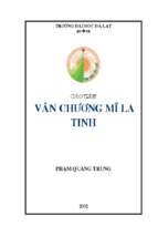 Văn chương mỹ la tinh