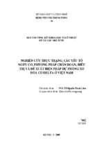 Nghiên cứu thực trang các yếu tố nguy cơ phương pháp chẩn đoán điều trị và đề xuất biện pháp dự phòng xơ hoá cơ delta ở việt nam