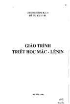 Giáo trình triết học mác lênin