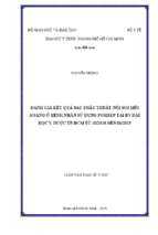 đánh giá kết quả sau phẫu thuật nội soi mũi xoang ở bệnh nhân sử dụng posisep tại bv đại học y dược tp.hcm từ 102018 đến 062019