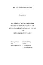 đặc điểm sinh trưởng, phát triển của một số giống đậu xanh và ảnh hưởng của phân bón qua lá đến cây đậu xanh giống đx trồng vụ đông  