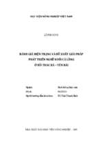 đánh giá hiện trạng và đề xuất giải pháp phát triển nghề nuôi cá lồng ở hồ thác bà   yên bái  