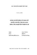 đánh giá biến động sử dụng đất huyện vị xuyên, tỉnh hà giang bằng công nghệ viễn thám và gis  