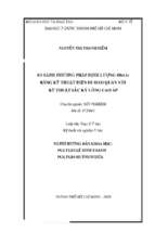 So sánh phương pháp định lượng hba1c bằng kỹ thuật điện di mao quản với kỹ thuật sắc ký lỏng cao áp