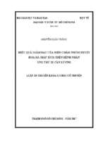 Hiệu quả giảm đau của điện châm nhóm huyệt hoa đà giáp tích trên bệnh nhân ung thư di căn xương