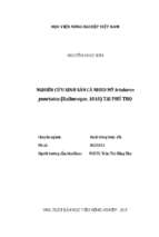Nghiên cứu sinh sản cá nheo mỹ ictalurus punctatus (rafinesque, 1818) tại phú thọ  