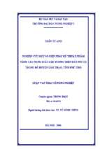 Nghiên cứu một số biện pháp kỹ thuật nhằm nâng cao năng suất đậu tương trên đất phù sa trong đê huyện lâm thao, tỉnh phú thọ