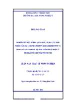 Nghiên cứu một số đặc điểm sinh vật học, sự xâm nhiễm của hai loài ve ký sinh varroa destructor và tropilaelaps clareae ký sinh trên ong ý nhập từ niudilân và biện pháp phòng trị