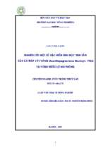 Nghiên cứu một số đặc điểm sinh học sinh sản của tráp vây vàng (acanthopagrus latus houttuyn, 1782) tại vùng nước lợ hải phòng