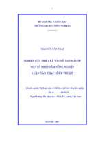 Nghiên cứu một số biện pháp kỹ thuật trồng đậu tương đông trên đất 2 lúa ở huyện hoằng hoá, tỉnh thanh hoá
