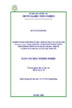 Nghiên cứu đặc điểm sinh vật học, sinh thái học của ong ký sinh (diadegma insulare cresson) nhập nội và khả năng sử dụng chúng trong phòng chống sâu tơ hại rau họ hoa thập tự vụ đông xuân 2005  2006 tại văn lâm, hưng yên
