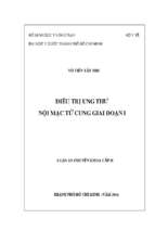 điều trị ung thư nội mạc tử cung giai đoạn i