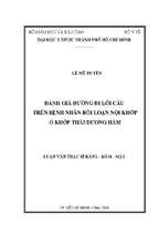 đánh giá đường đi lồi cầu trên bệnh nhân rối loạn nội khớp ở khớp thái dương hàm