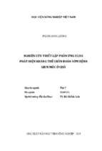 Nghiên cứu thiết lập phản ứng elisa phát hiện kháng thể chẩn đoán sớm bệnh giun móc ở chó  