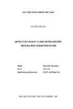 Quản lý dự án duy tu bảo dưỡng đê điều trên địa bàn thành phố hà nội  