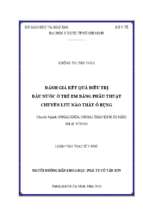 đánh giá kết quả điều trị đầu nước ở trẻ em bằng phẫu thuật chuyển lưu não thất ổ bụng chuyên ngành ngoại khoa (ngoại thần kinh sọ não)