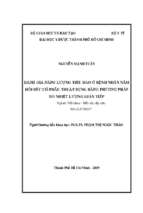 đánh giá năng lượng tiêu hao ở bệnh nhân nằm hồi sức có phẫu thuật bụng bằng phương pháp đo nhiệt lượng gián tiếp