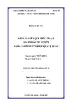 đánh giá kết quả phẫu thuật nối thông túi lệ mũi bằng laser multidiode qua lệ quản