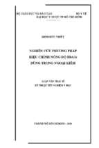 Nghiên cứu phương pháp hiệu chỉnh nồng độ hba1c dùng trong ngoại kiểm