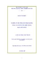 Nghiên cứu bù công suất phản kháng nâng cao chất lượng điện trong mạng phân phối