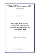 Giá trị rmi trong dự đoán khối u buồng trứng ác tính trên bệnh nhân điều trị nội trú tại bệnh viện từ dũ