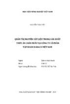 Quản trị nguyên vật liệu trong sản xuất thức ăn chăn nuôi tại công ty cổ phần tập đoàn dabaco việt nam  