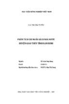 Phân tích chi ngân sách nhà nước huyện giao thủy tỉnh nam định  