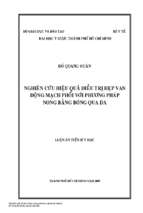 Nghiên cứu hiệu quả điều trị hẹp van động mạch phổi với phương pháp nong bằng bóng qua da