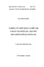 Nghiên cứu chẩn đoán và điều trị u màng não xương đá mặt dốc bằng đường mổ qua xương đá