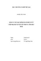 Quản lý thu bảo hiểm xã hội bắt buộc trên địa bàn huyện yên phong, tỉnh bắc ninh  