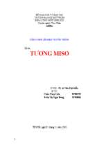 Công nghệ lên men truyền thống tương miso