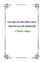 Tài liệu ôn thi công chức chuyên ngành thống kê (toàn tập)   tài liệu ôn thi công chức ngành thống kê (full hay)