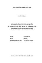đánh giá công tác đấu giá quyền sử dụng đất tại một số dự án trên địa bàn huyện ứng hòa, thành phố hà nội  