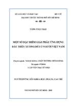 Một số đặc điểm giải phẫu ứng dụng đầu trên xương đùi ở người việt nam