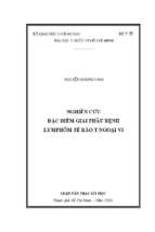 Nghiên cứu đặc điểm giải phẫu bệnh lymphôm tế bào t ngoại vi