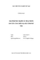 Giải pháp đẩy mạnh các hoạt động khuyến công trên địa bàn tỉnh phú thọ  