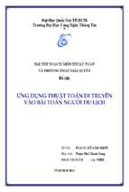 Thuật toán và phương pháp giải quyết vấn đề ứng dụng thuật toán di truyền vào bài toán người du lịch