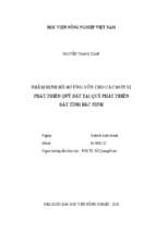 Thẩm định hồ sơ ứng vốn cho các đơn vị phát triển quỹ đất tại quỹ phát triển đất tỉnh bắc ninh  