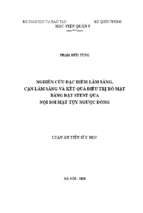 Luận án tiến sĩ nghiên cứu đặc điểm lâm sàng, cận lâm sàng và kết quả điều trị rò mật bằng đặt stent qua nội soi
