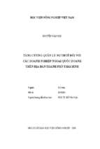 Tăng cường quản lý nợ thuế đối với các doanh nghiệp ngoài quốc doanh trên địa bàn thành phố thái bình  