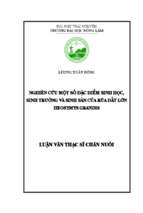 Nghiên cứu một số đặc điểm sinh học sinh trưởng và sinh sản của rùa đất lớn heosymys grandis