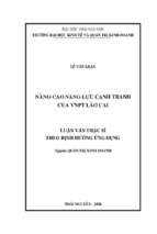 Nâng cao năng lực cạnh tranh của vnpt lào cai