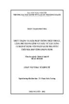 Thực trạng và giải pháp chống thất thoát lãng phí trong lĩnh vực đầu tư xây dựng cơ bản sử dụng vốn ngân sách nhà nước trên địa bàn tỉnh quảng ninh