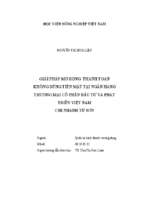 Giải pháp mở rộng thanh toán không dùng tiền mặt tại ngân hàng thương mại cổ phần đầu tư và phát triển việt nam chi nhánh từ sơn  